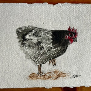 Skiën | Originele handgeschilderde aquarel kunst aan de muur | Handgemaakt | Vogel
