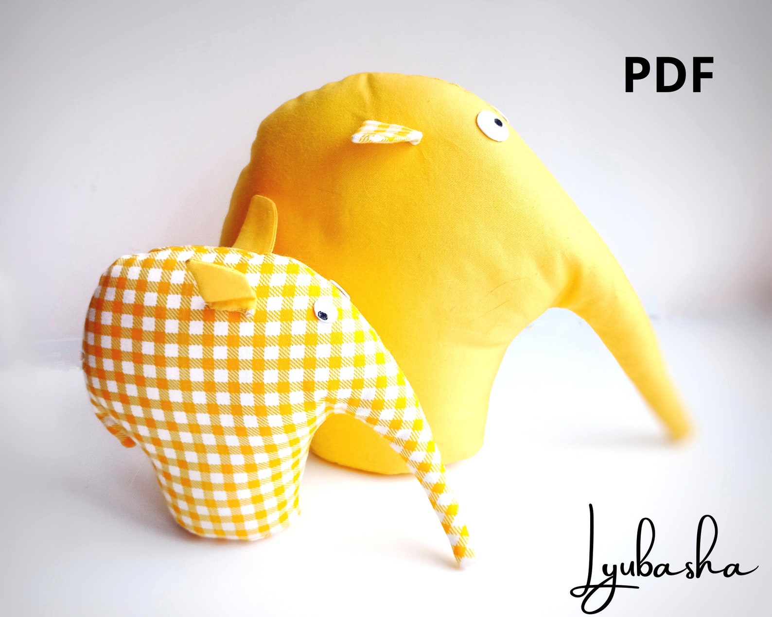 PDF Elephant Sewing Pattern & Tutorial Soft / Stuffed Cloth Etsy