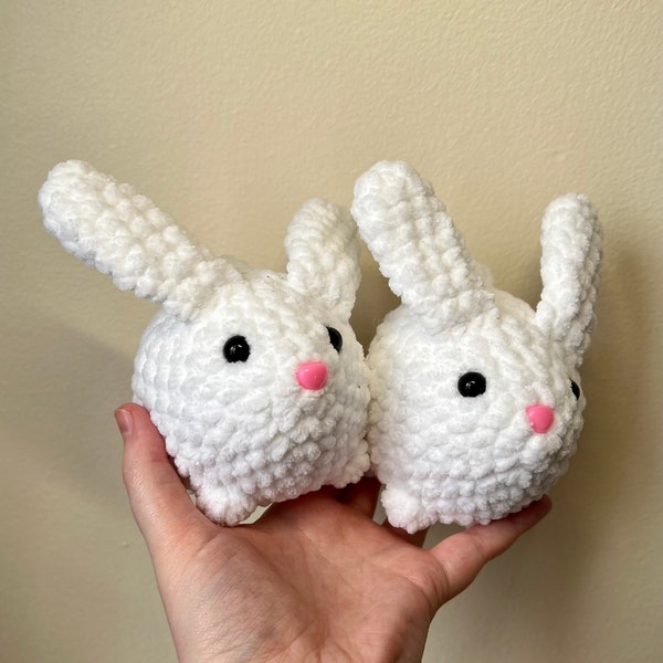 White Rabbit, Bunny Plushie, Unique Gift, Kawaii Amigurumi
