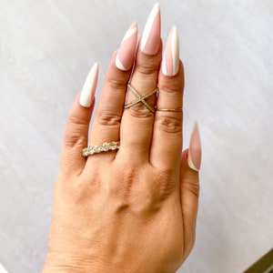 Press on nails - Swirl - White
