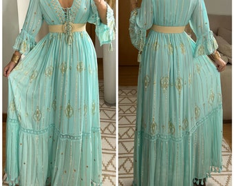 Robe Boho, robe à volants, boho kleid, robe boho pour femme, robe maxi boho, robe bohème, robe maxi, robe boho pour fille, patron de robe.