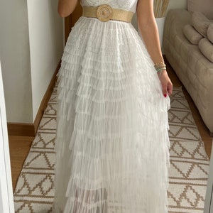 Robe de mariée Boho, robe maxi boho, robe boho dété, robe boho vintage, robe boho pour femme, patron de robe, robe boho de mariage. image 7