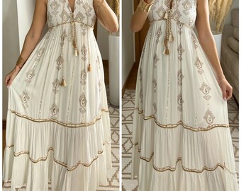 Kleid Damen, Herbstkleid, Winterkleid, Boho-Hochzeitskleid, Boho-Kleid, Boho-Kleid für Frauen, Boho-Maxikleid, Boho-Kleid, Boho-Kleid.