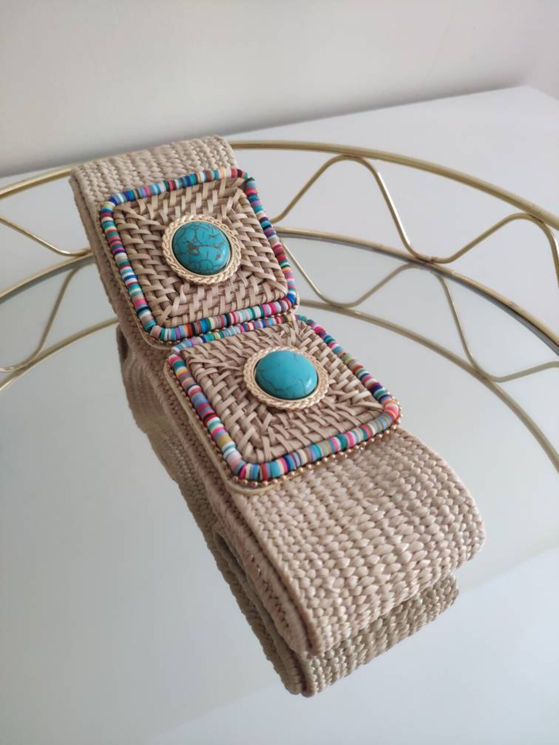 Raffia belt raffia belt for women natural bohemian raffia Etsy