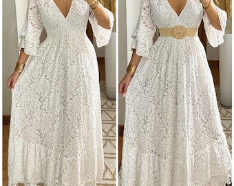 Boho-Hochzeitskleid, Maxi-Boho-Kleid, Sommer-Boho-Kleid, Vintage-Boho-Kleid, Boho-Kleid für Frauen, Kleidermuster, Hochzeits-Boho-Kleid.