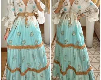 Kleid Boho, Boho-Hochzeitskleid, Maxikleid, Bohemian-Kleid, Schnittmuster, Boho-Maxikleid, Boho-Kleid, Sommerkleid, Boho-Hochzeitskleid.