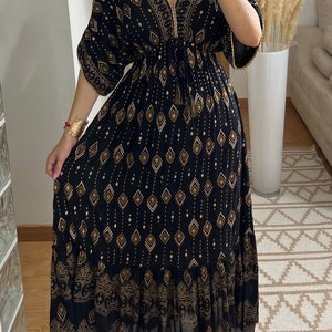 Dress boho, boho wedding dress, maxi dresses, boho dress for wedding, black dress, hippie dress, boho dress for women, boho dress for girls. zdjęcie 5