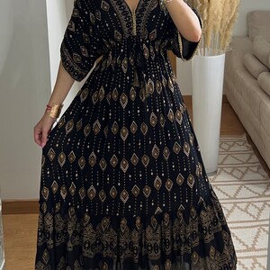 Dress boho, boho wedding dress, maxi dresses, boho dress for wedding, black dress, hippie dress, boho dress for women, boho dress for girls. zdjęcie 7