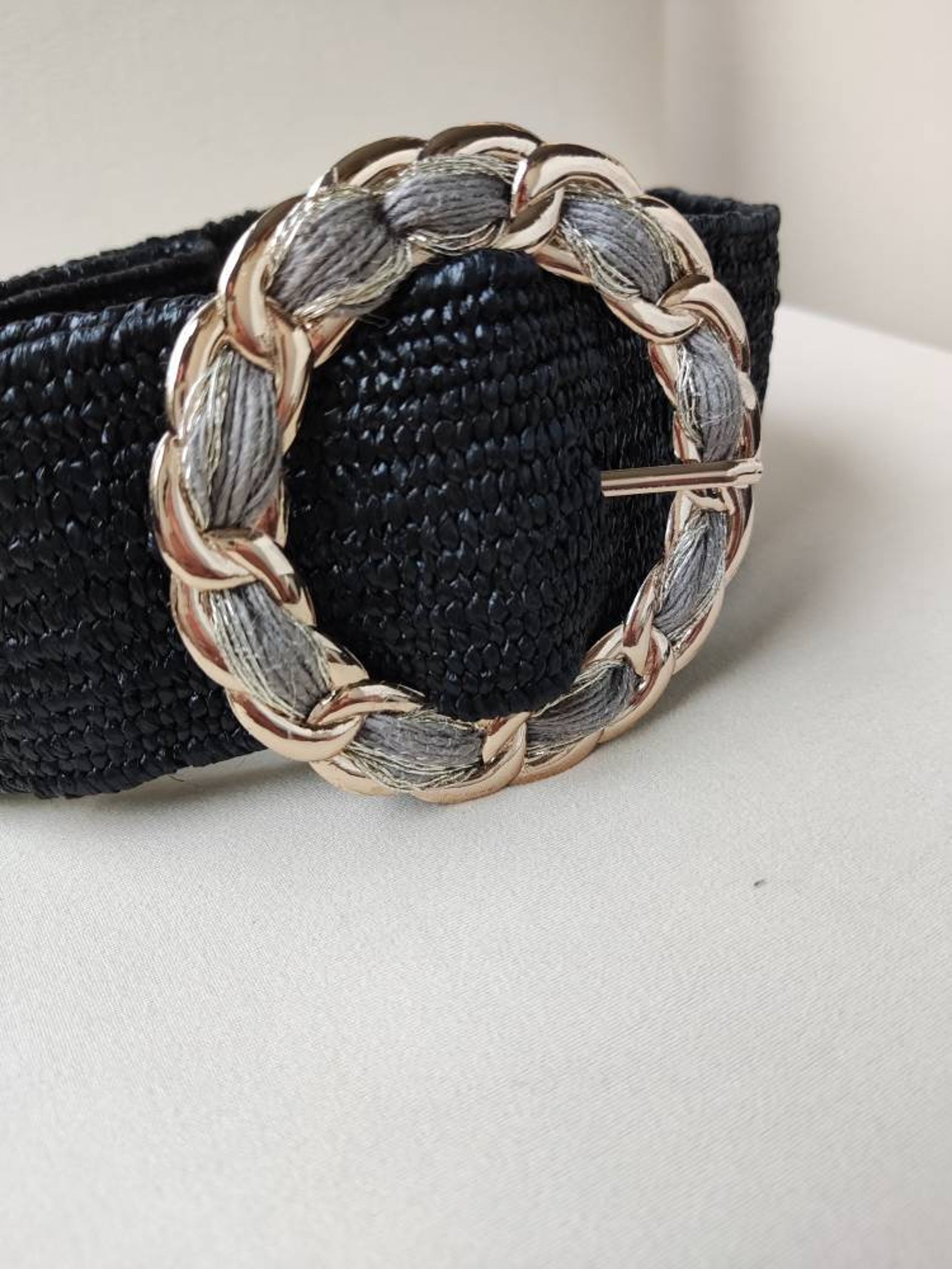 Raffia belt raffia belt for women natural bohemian raffia Etsy