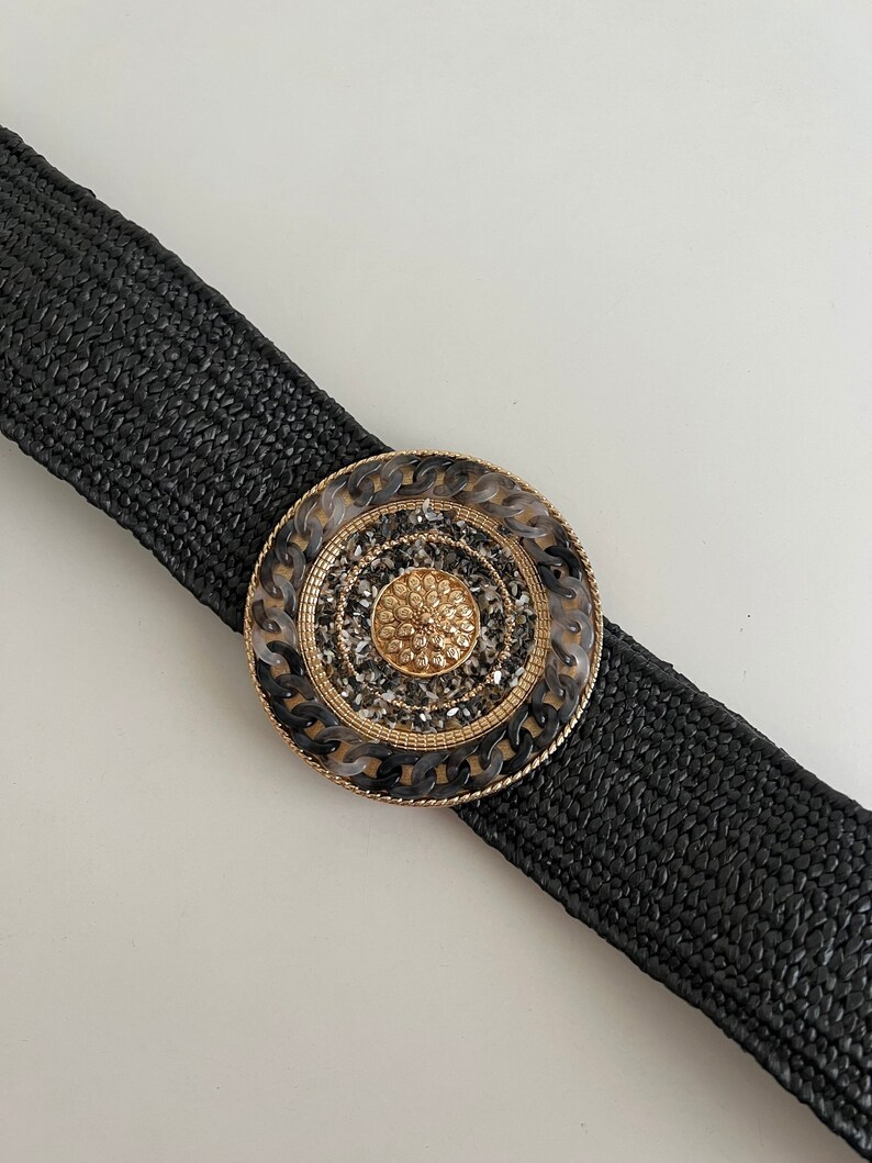 Ceinture Boho pour femme, ceinture raphia pour femme, robe ceinture boho, boho, hippie, vintage, livraison gratuite, raphia, ceinture, ceinture pour robe. image 3