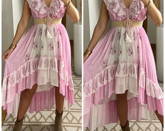 Boho jurk, ruches jurk, boho kleid, boho jurk voor vrouw, boho maxi jurk, boho jurk, maxi jurk, boho jurk voor meisje, jurkpatroon.