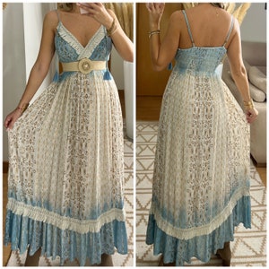 Maxi-Boho-Kleid, weißes Boho-Kleid, Boho-Hochzeitskleid, Boho-Kleid, Boho-Kleid für Frauen, Boho-Kleid, Boho-Kleid, Boho-Kleid, Maxikleid. Bild 1