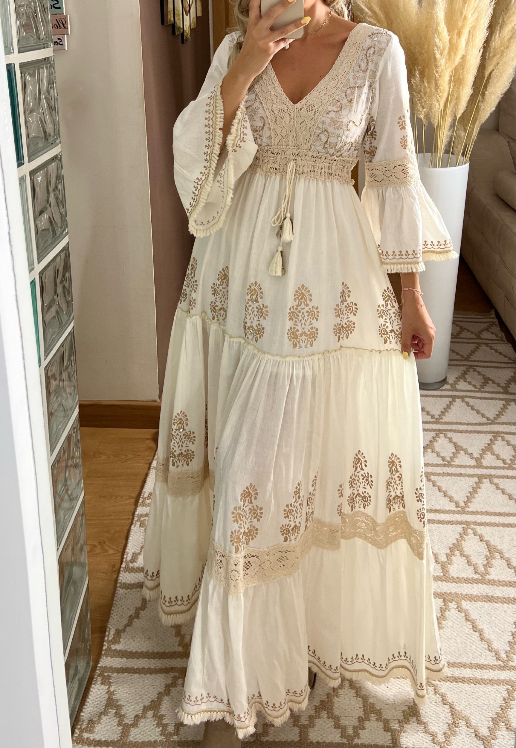 Boho Wedding Dress Maxi Boho Dress Summer Boho Dress Etsy Canada