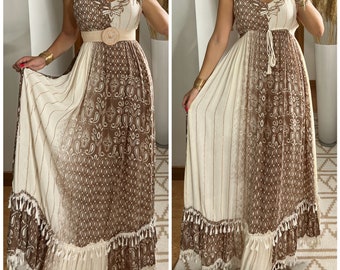 Robe maxi boho, robe blanche boho, robe de mariée boho, robe boho, robe boho pour femme, robe boho, boho kleid, robe bohème, robe maxi.