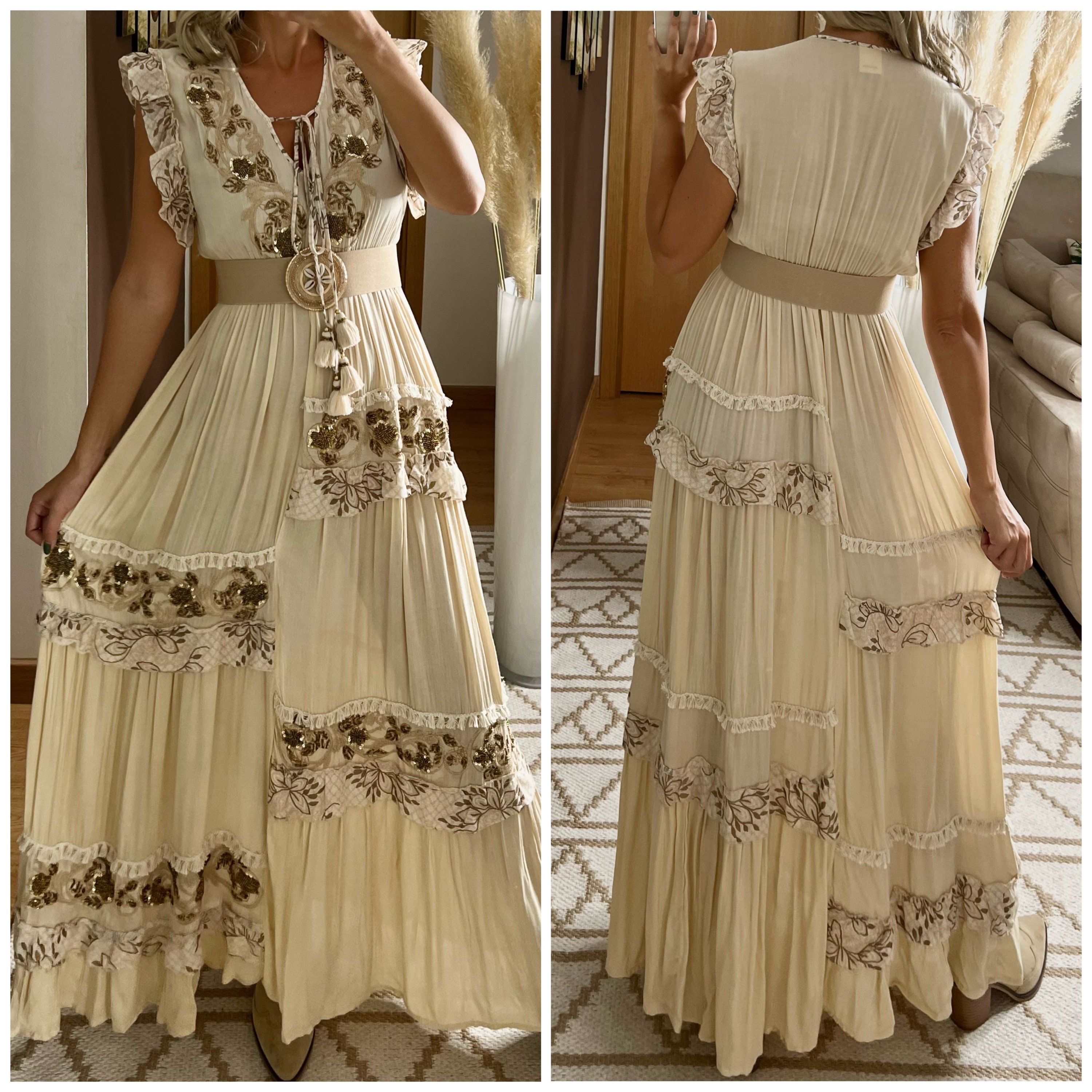 Vestido de novia boho - Etsy España Vestido de novia boho - Etsy España