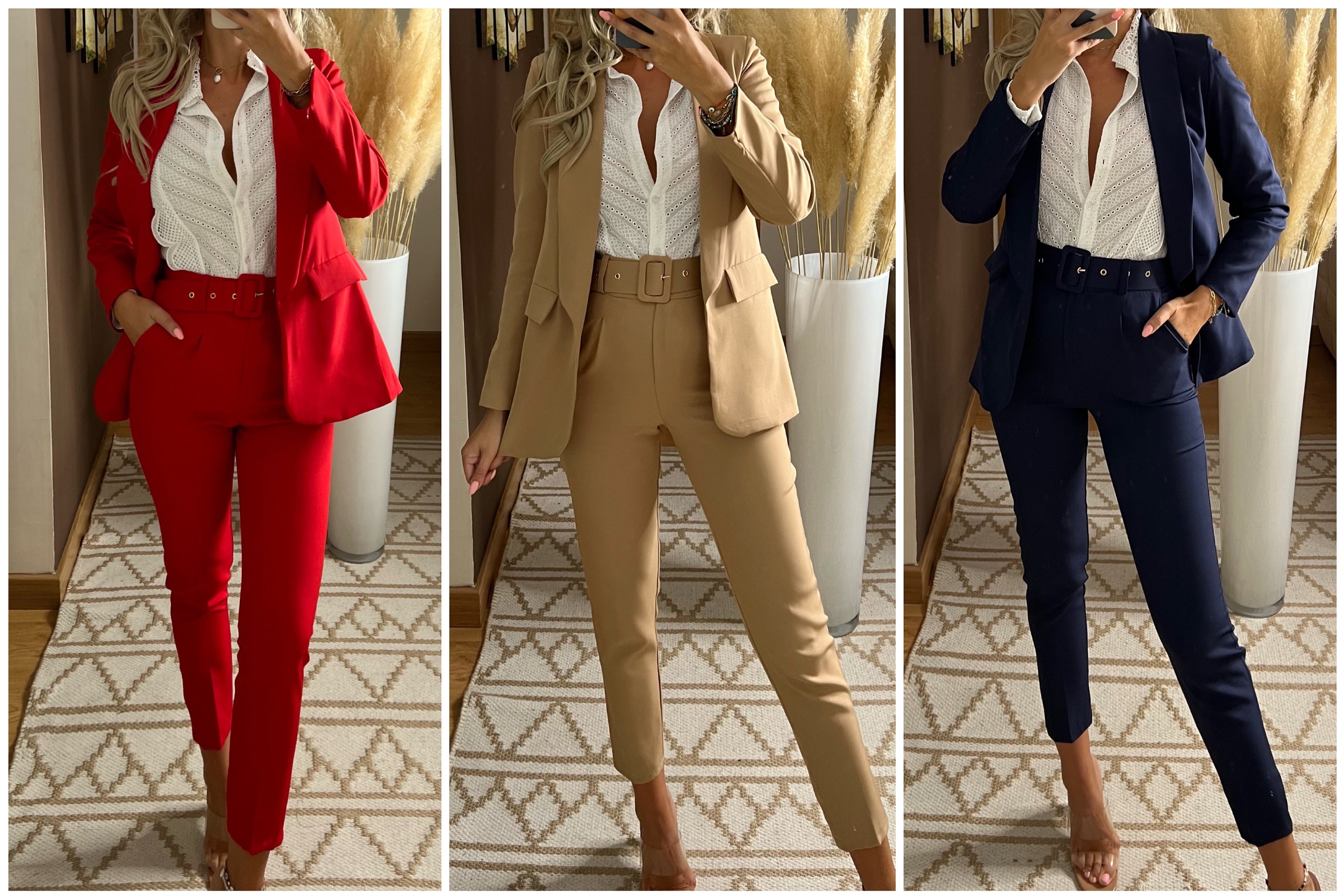  Business Suit for Women 2 Piece Sets Office Outfits
