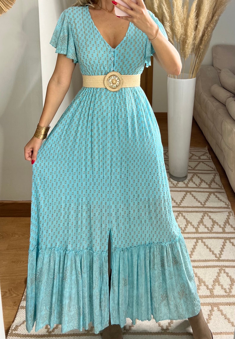 Boho-Kleid für Frauen, Maxi-Boho-Kleid, Schnittmuster, Bohemian-Kleid, Kleid Boho, Maxikleid Boho, Sommerkleid, Boho-Kleid, Maxikleid. Bild 7