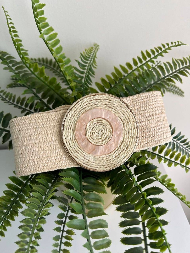 Ceinture Boho pour femme, ceinture raphia pour femme, robe ceinture boho, boho, hippie, vintage, livraison gratuite, raphia, ceinture, ceinture pour robe. image 3