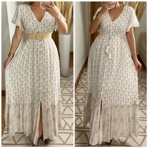 Robe Boho pour femme, robe maxi boho, patron de robe, robe bohème, robe boho, robe maxi boho, robe d'été, boho kleid, robe maxi. image 2