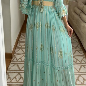 Robe Boho, robe à volants, boho kleid, robe boho pour femme, robe maxi boho, robe bohème, robe maxi, robe boho pour fille, patron de robe. image 6