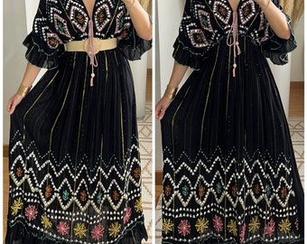 Boho trouwjurk, jurk boho, maxi jurk, maxi boho jurk, boho jurk, boho kleid, zwarte maxi jurk, boho jurk voor meisje, boho jurk.