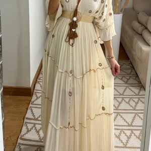 Robe Boho, robe à volants, boho kleid, robe boho pour femme, robe maxi boho, robe bohème, robe maxi, robe boho pour fille, patron de robe. image 7