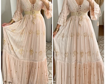 Robe Boho, robe à volants, boho kleid, robe boho pour femme, robe maxi boho, robe bohème, robe maxi, robe boho pour fille, patron de robe.