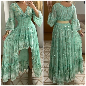 Robe de mariée Boho, robe maxi boho, robe boho dété, robe boho vintage, robe boho pour femme, patron de robe, robe boho de mariage. image 7