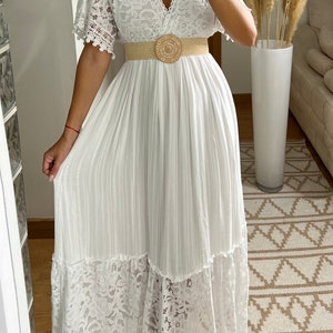 Robe de mariée Boho, robe maxi boho, robe boho dété, robe boho vintage, robe boho pour femme, patron de robe, robe boho de mariage. image 5