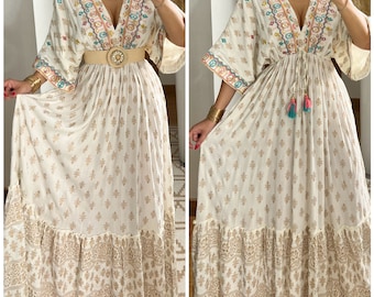 Abito maxi boho, abito bianco, abito boho, abito boho vintage, abito boho per donna, modello di abito, abito boho da sposa, abito boho.