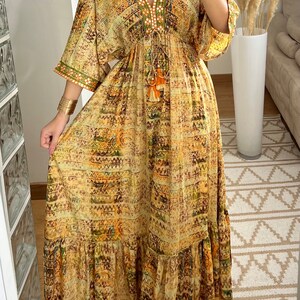 Maxikleid für Damen, Boho-Kleid, Maxi-Boho-Kleid, Schnittmuster, Kleid Boho, Seidenkleid, Sommerkleid, Maxikleid für Damen, Hippie-Kleid Bild 6