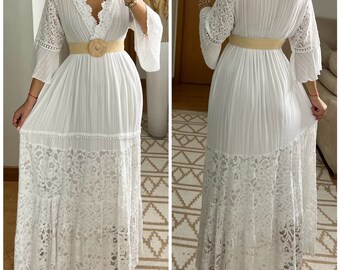 Boho wedding dress, maxi boho dress, summer boho dress, vintage boho dress, boho dress for women, dress pattern, wedding boho dress.