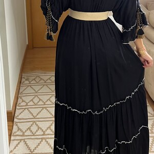 Robe de mariée Boho, robe boho, robe maxi, robe maxi boho, robe bohème, boho kleid, robe maxi noire, robe boho pour fille, robe boho. image 9