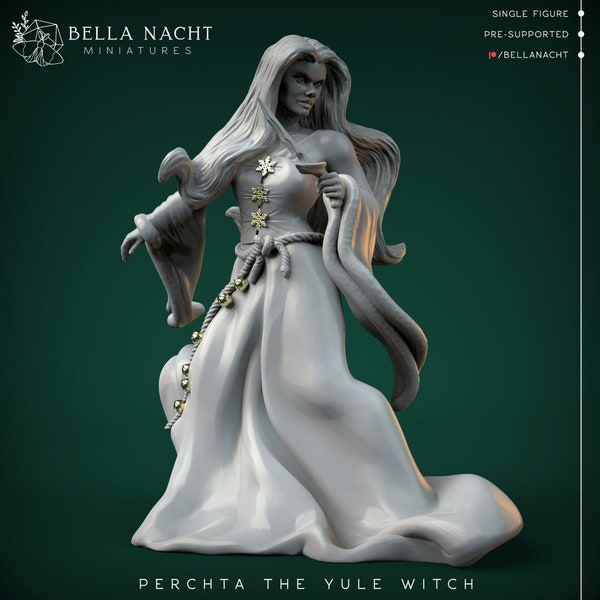 Perchta | Christmas Witch | Yule Witch | Bella Nacht Miniatures | RPG Miniature in Resin