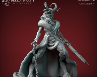 Lady Krampus | Bella Nacht Miniatures | UNPAINTED Miniature in Resin