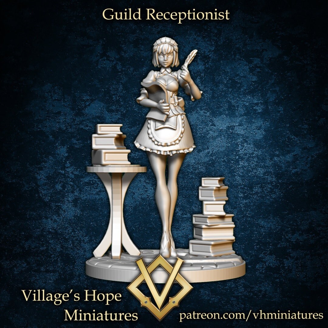 Guild Receptionist | Village's Hope Miniatures | UNPAINTED Miniature in ...