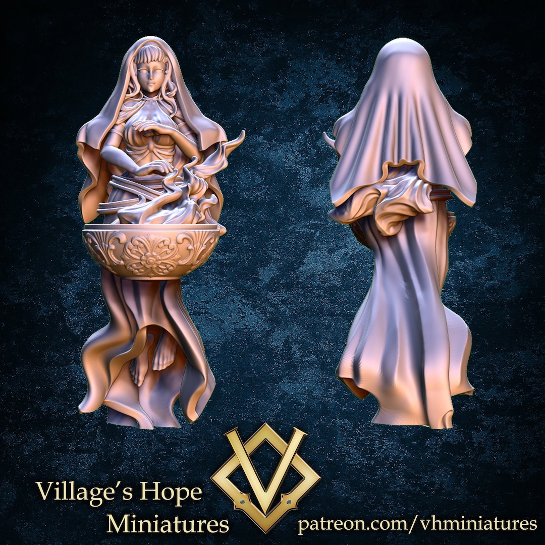 MINOS Greek Goddess Hestia (miniature en résine 8,5 cm