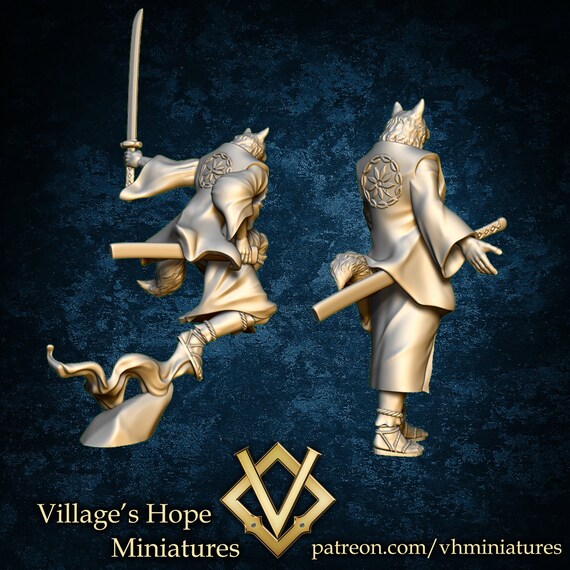 Samouraï Shiba Inu Miniatures Village's Hope Miniature non