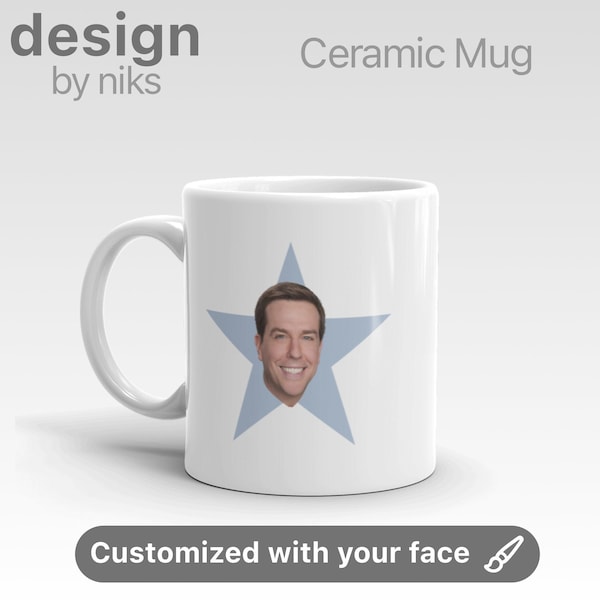 Benutzerdefinierte Star Face Keramiktasse