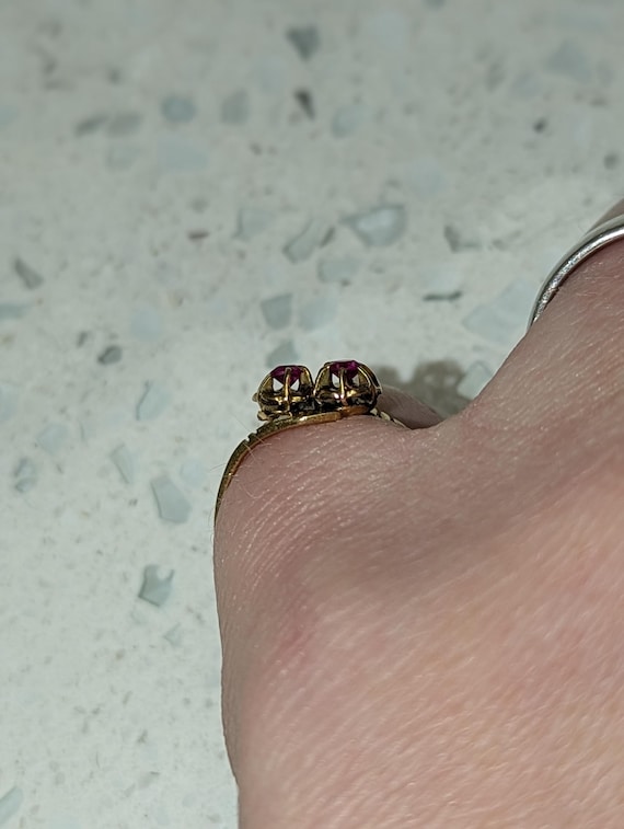 Twin bypass ruby ring - image 3