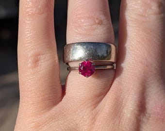 Anillo solitario de rubí de colección