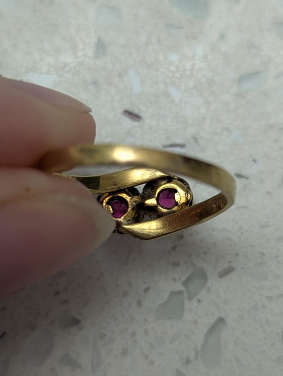 Twin bypass ruby ring - image 4