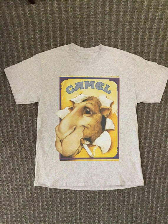 Heather Gray Joe Camel Cigarettes Heavy Cotton Comfort T Shirt Etsy