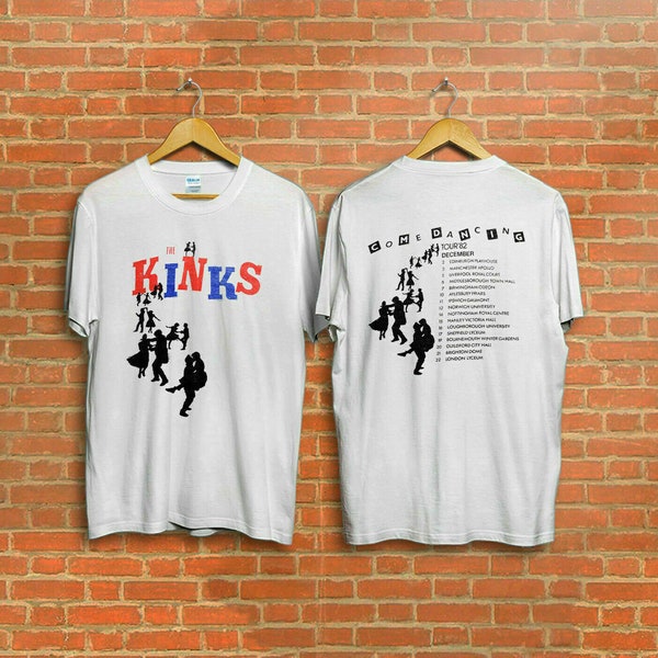 The Kinks Come Dancing December Tour Heavy Cotton Comfort T Shirt