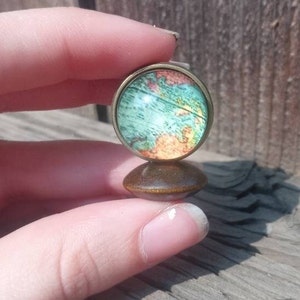 Modern globe, world map - 1:12 dollhouse miniature