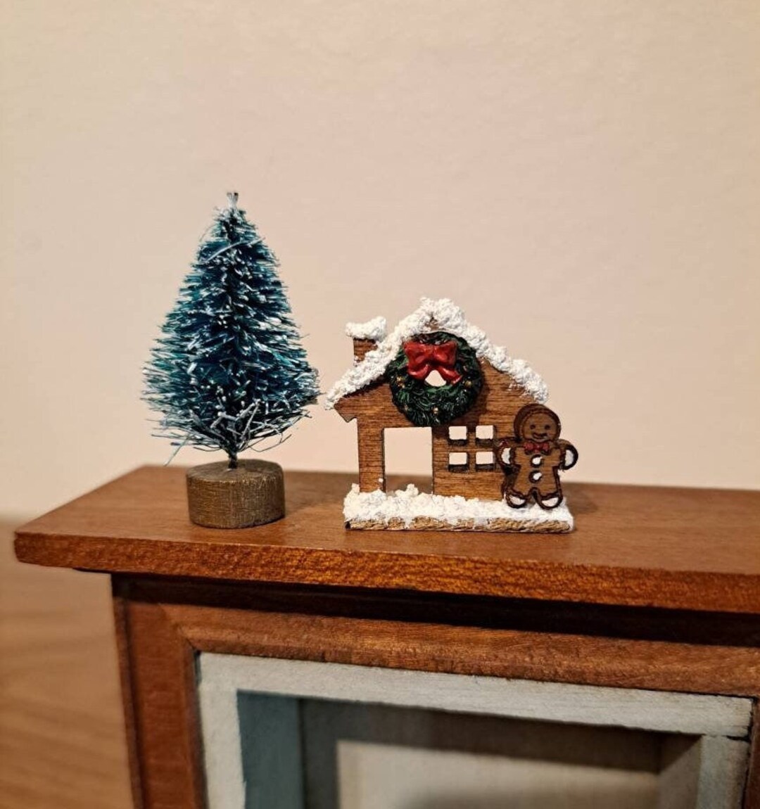 Gingerbread House Wooden Cutout 112 Dollhouse Miniature Etsy