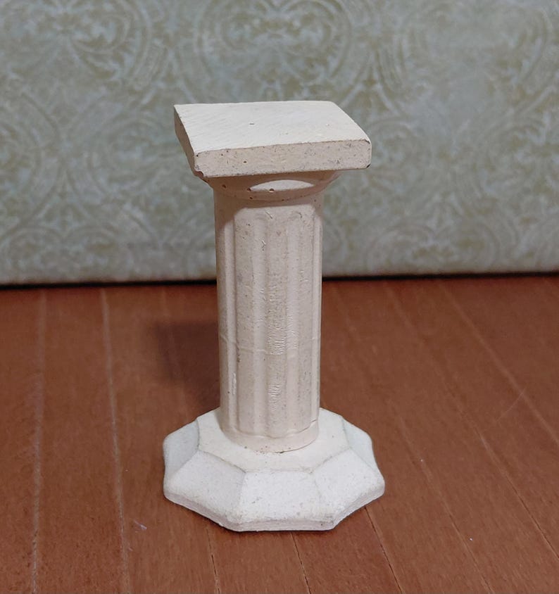 Miniature Column White Resin Column Stand - 1:12 Scale Dollhouse Miniature - Etsy