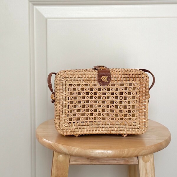 Rattan Purse - Etsy
