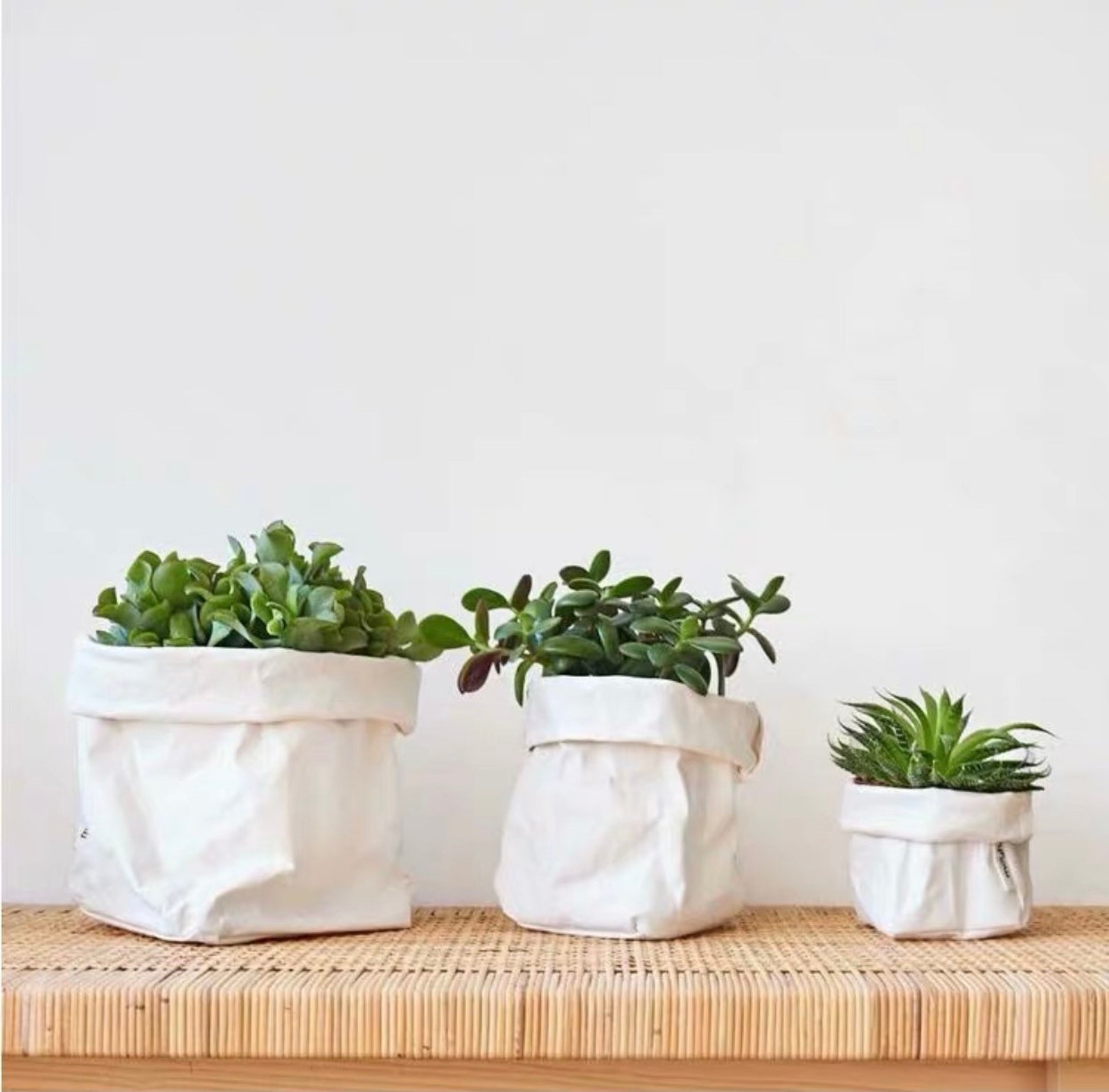 Washable Kraft Paper Basket Bag Storage Basket Home Etsy