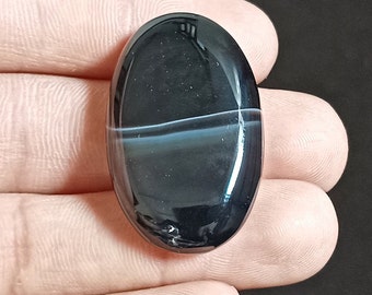 Very Rare!! Natural Black Onyx Banded Onyx Cabochon, Onyx Gemstone Pink Banded Onyx Wholesale Lot. Onyx For Jewelry Gifts. Natural Stone